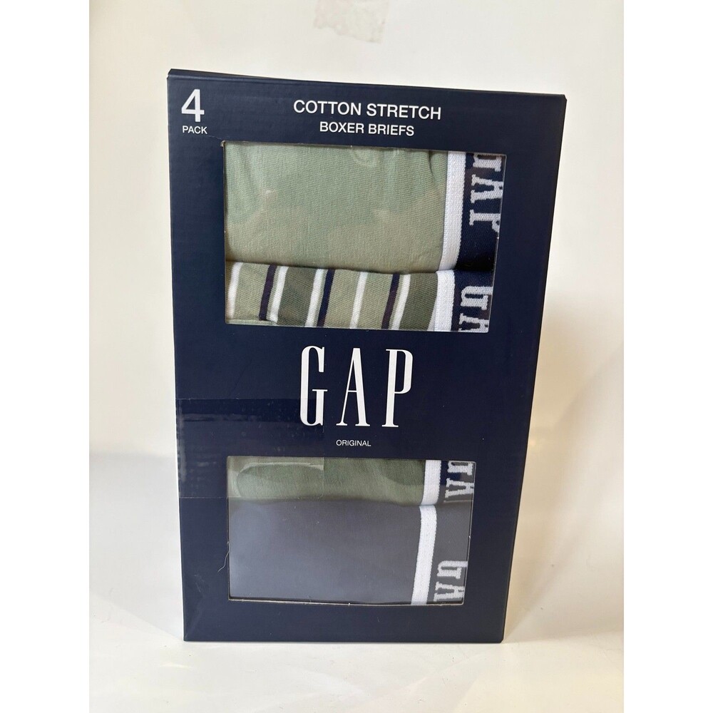 GAP Mens Boxer Briefs Large 4 Pack Cotton Stretch Fly Pouch Underwear New  Copy